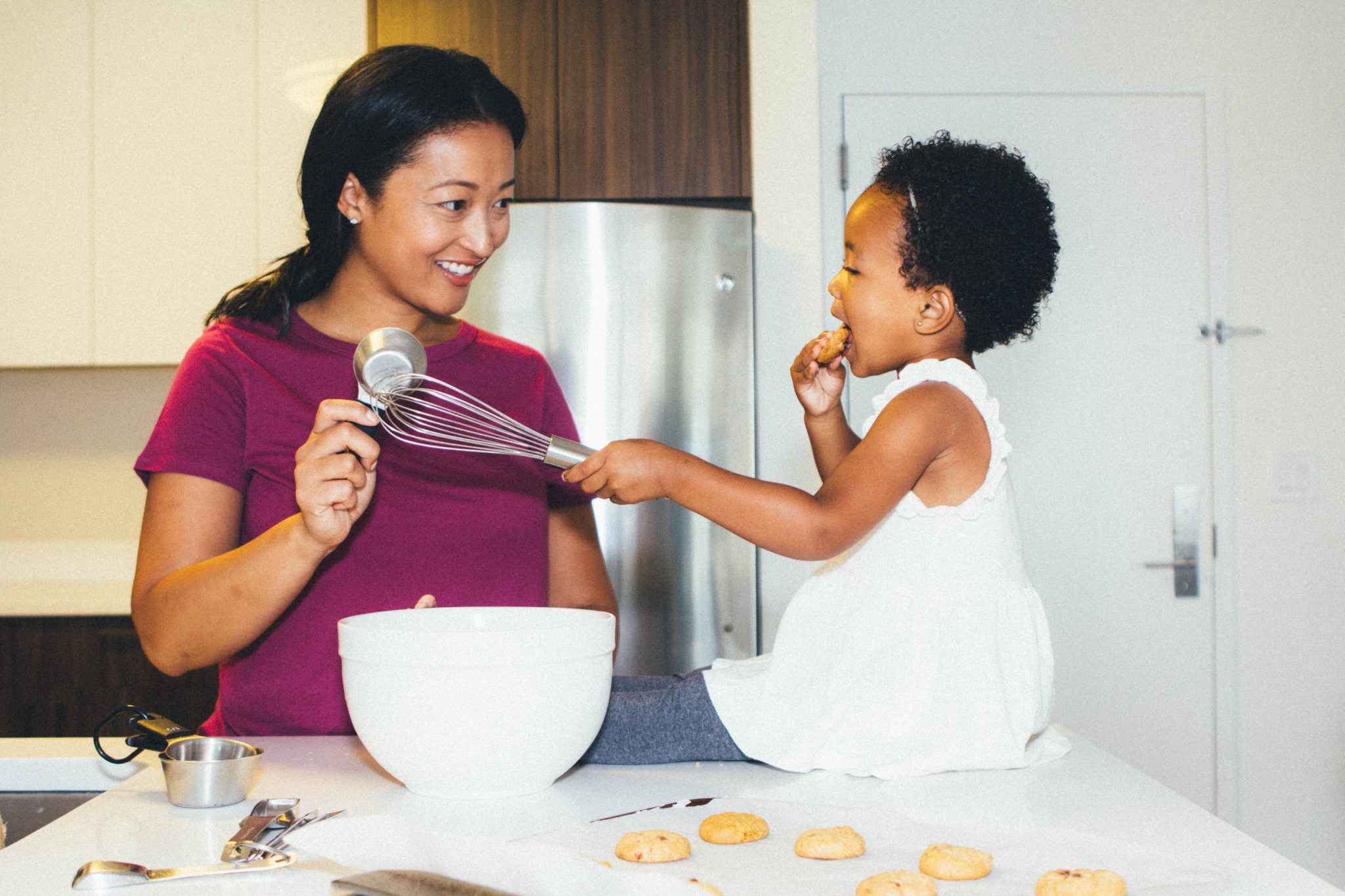 Denise Woodard and daughter for Partake Foods via heymama.co
